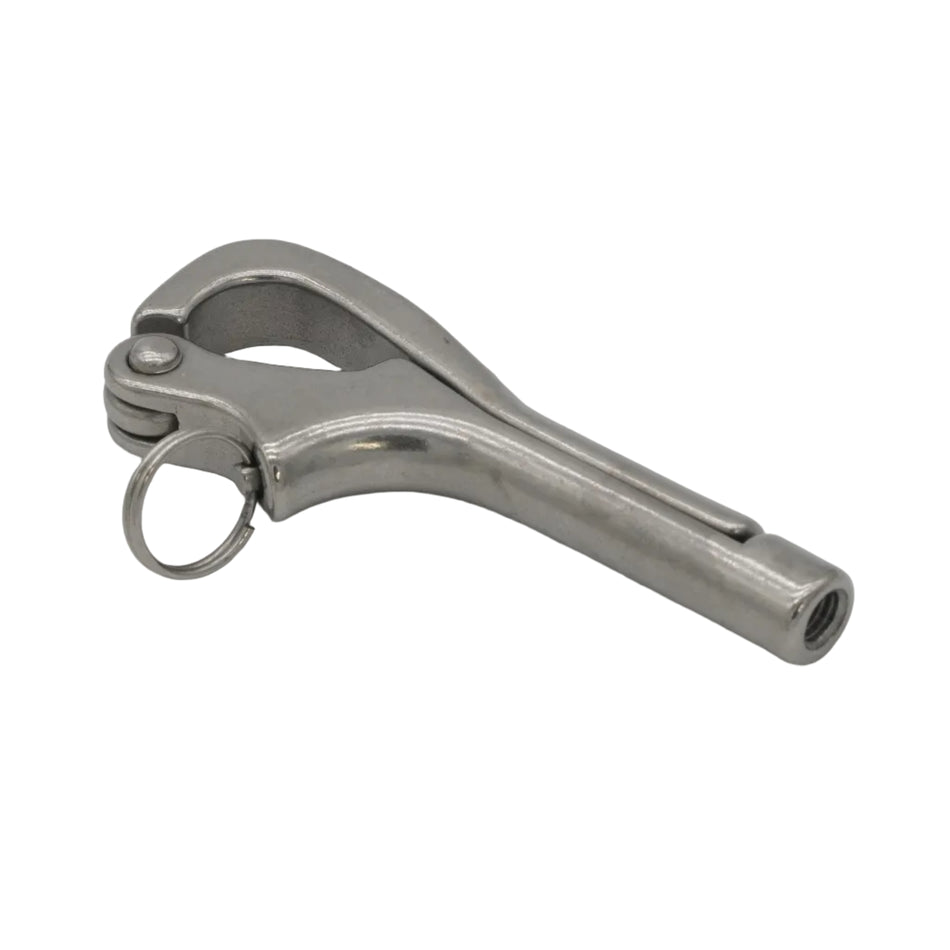 PELICAN HOOK - MARINE GRADE 316 STAINLESS STEEL 6MM LIFELINE QUICK RELEASE FITTING [0304-0106]