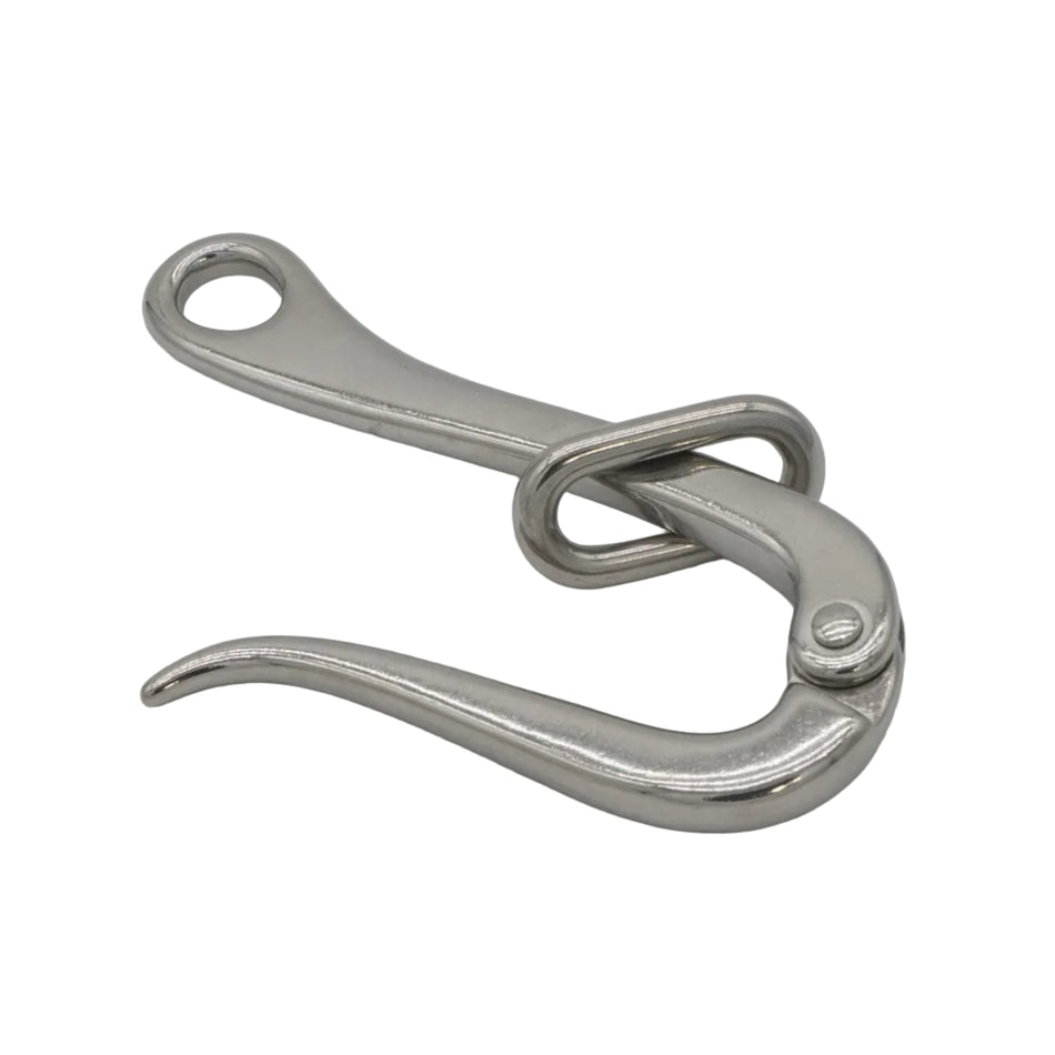 PELICAN HOOK 316 SS W/ RING 4 "