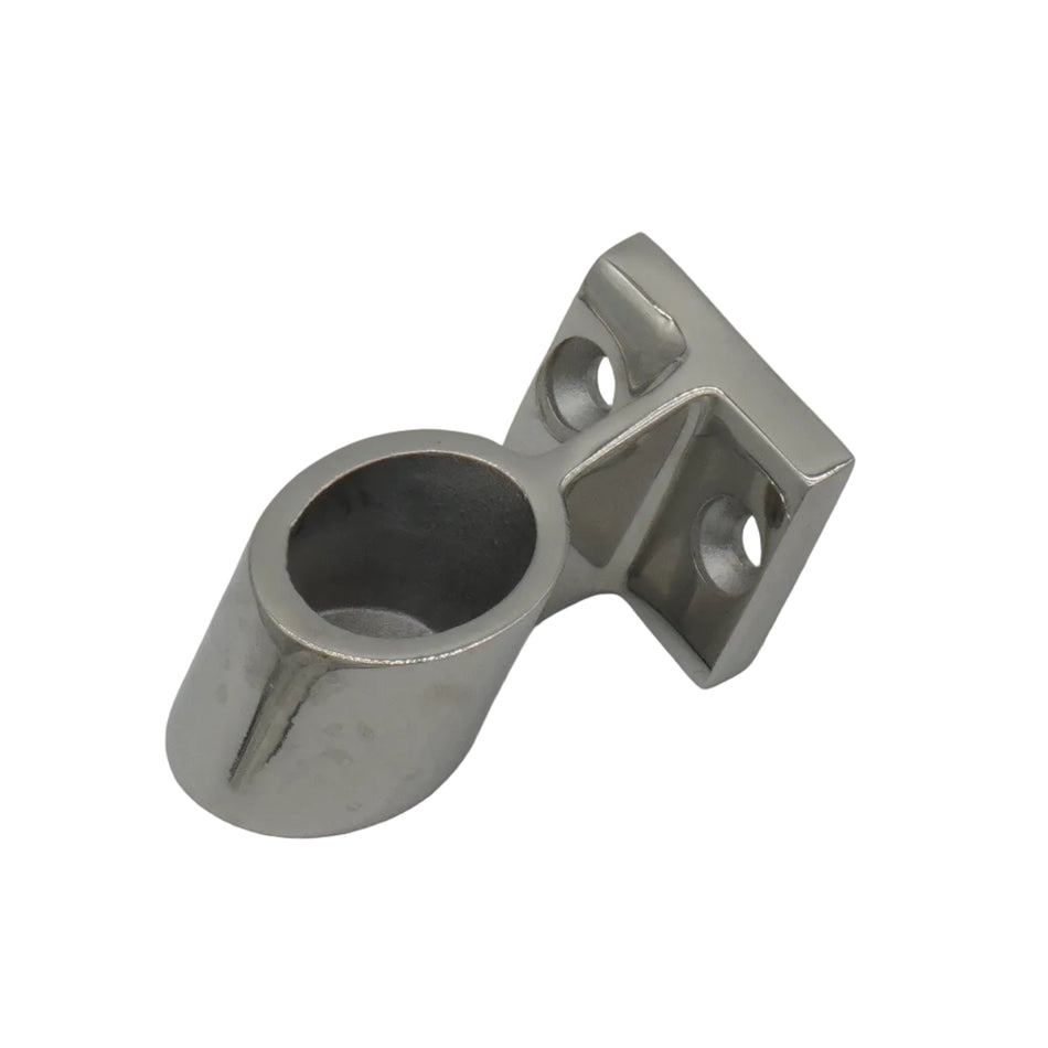 HAND RAIL FITTING 60 FRONT STANCHION 316 SS 7/8 "