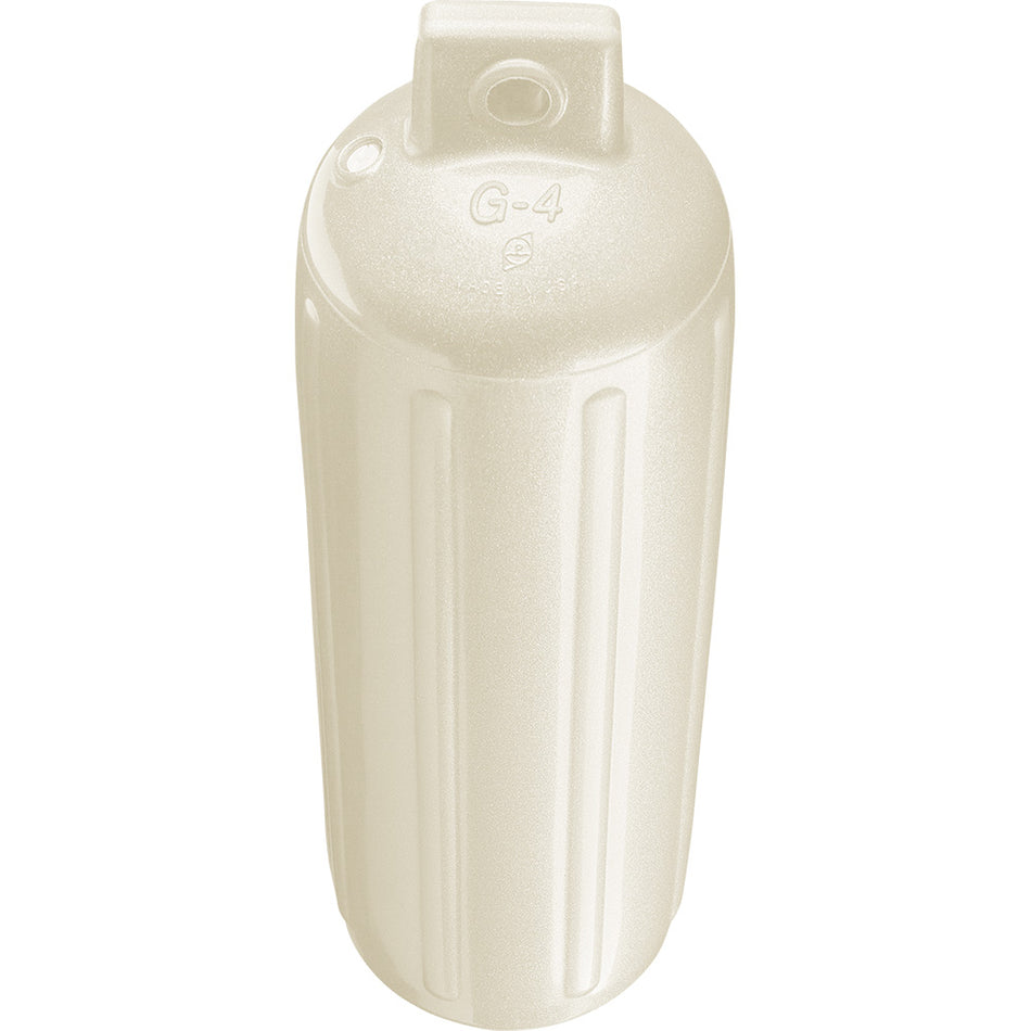 Polyform G-4 Twin Eye Fender 6.5" x 22" - Metallic White [G-4 METALLIC WHITE]