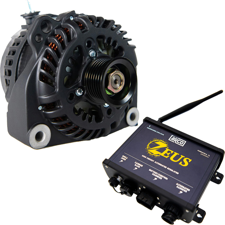 ARCO Zeus A225S Vortec Alternator w/Regulator  Zeus High-Energy Alternator Regulator [4018-AZ1000]