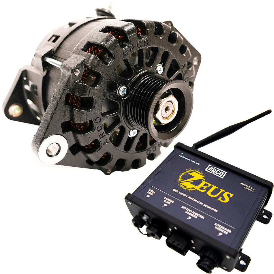 ARCO Zeus 24V 4kW Low Turn On (LTO) 3.15 Alternator w/Isolated Ground (Common Rail)  Zeus High-Energy Alternator Regulator [4402-AZ1000]