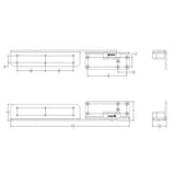 TACO Command Ratchet Hinge - 18-1/2" - 316 Stainless Steel Polished w/Hard Stop [H25-0048]