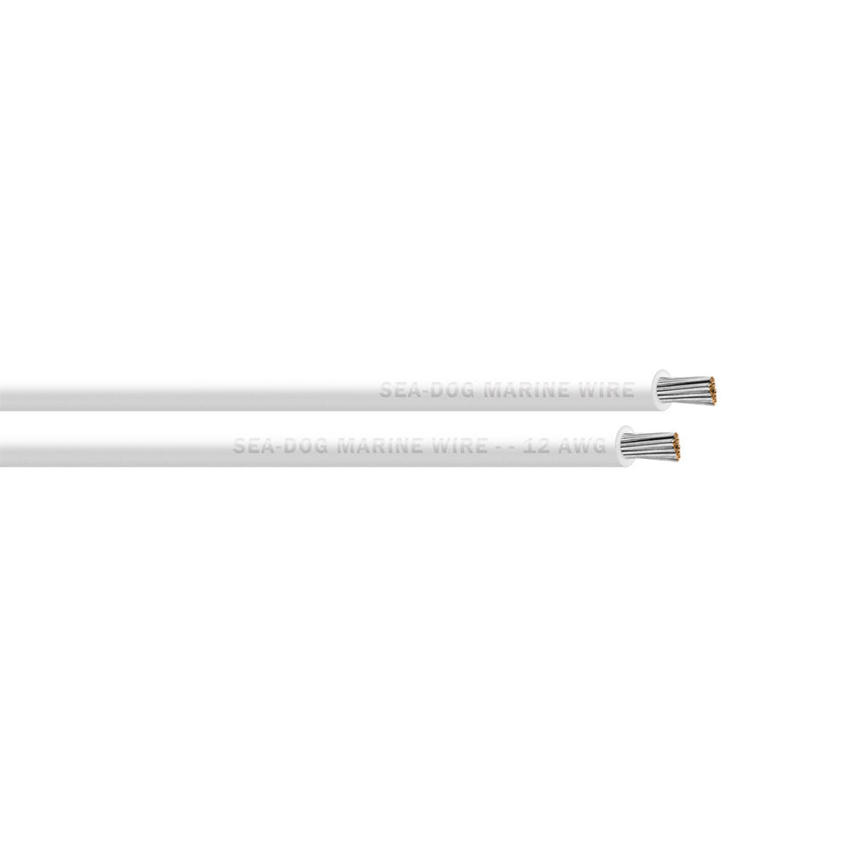 Sea-Dog 12 AWG White Primary Wire - 25' [8012050]