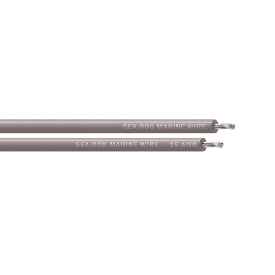 Sea-Dog 16 AWG Grey Primary Wire - 500' [8016117]