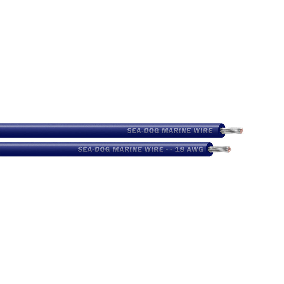 Sea-Dog 18 AWG Dark Blue Primary Wire - 500' [8018067]
