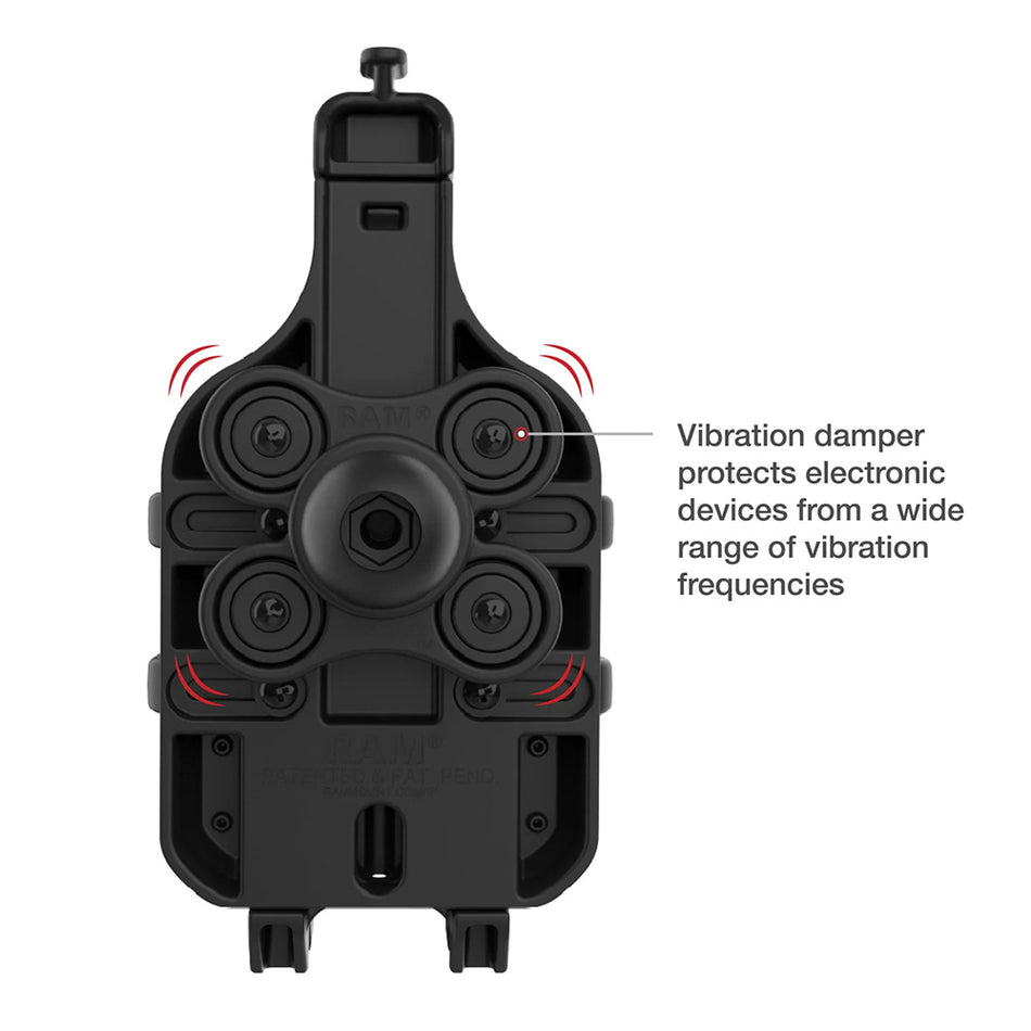 Ram Mount RAM Quick-Grip Pro Phone Holder w/Ball  Vibration Damper [RAM-HOL-PD5BVU]