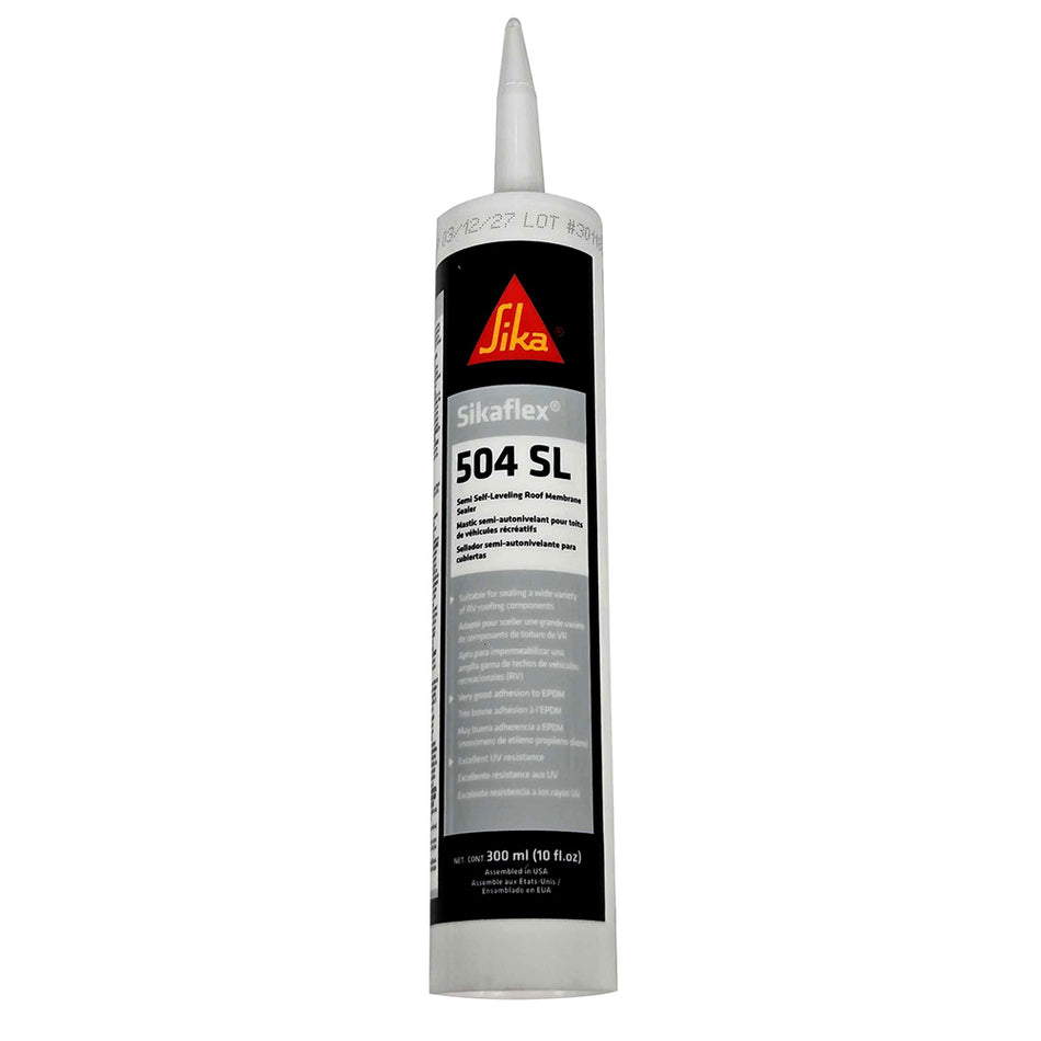 Sika Sikaflex-504 SL Semi Leveling Roof Membrane Sealer - White - 300ml [875379]