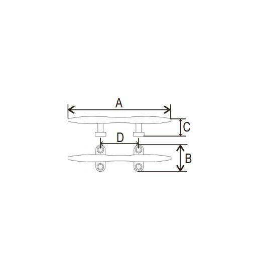 CAPTAIN'S LOCKER HEAVY DUTY 10 316 STAINLESS STEEL HOLLOW BASE CLEAT 0623-0110