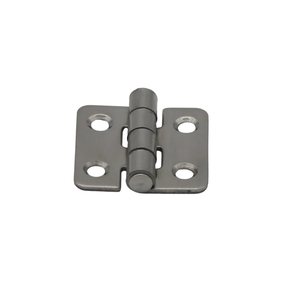 STAMPED HINGE 316 STAINLESS STEEL POLISH FRONT 1 1/2 " X 1 1/2 "