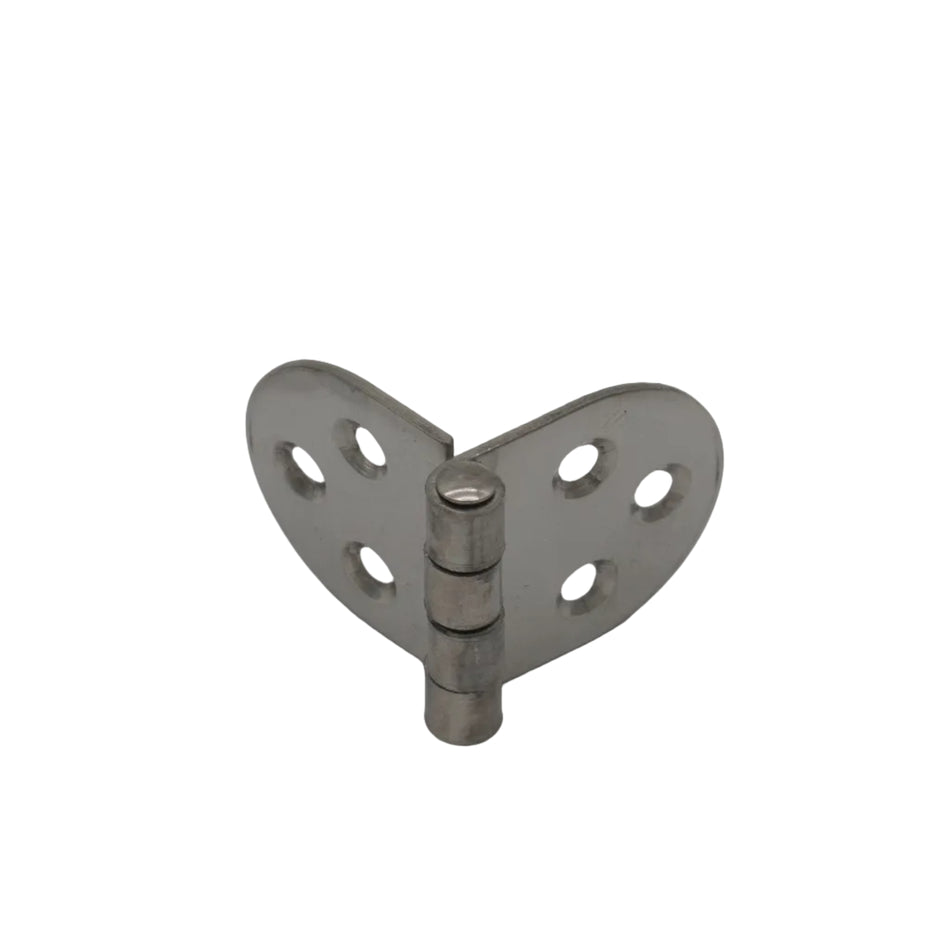 STAMPED HINGE 316 STAINLESS STEEL POLISH FRONT 1 1/2 " X 3 "