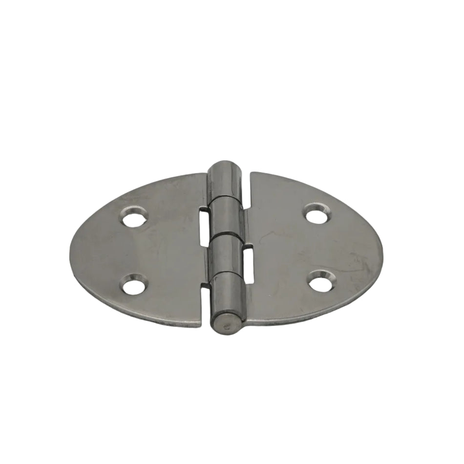 STAMPED HINGE 316 STAINLESS STEEL POLISH FRONT 3 " X 2 3/16 "