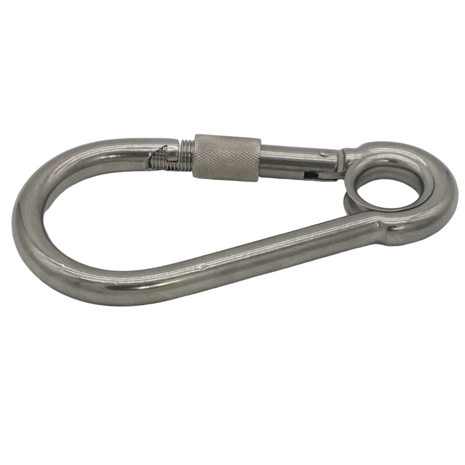 7 1/16 " SALT RESISTANT SNAP HOOK WITH EYE 316 STAINLESS STEEL 2604-0114