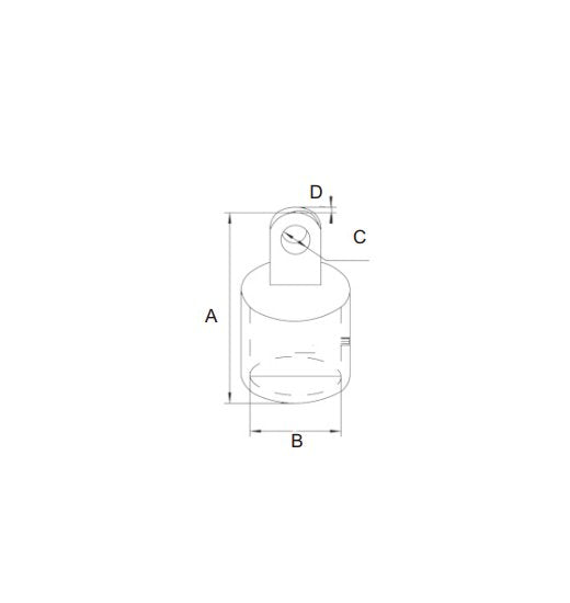 7/8 " 316 STAINLESS STEEL BIMINI RAIL TOP CAP FITTING 0646-0122