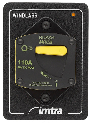 110 AMP THERMAL BREAKER, THRU-BULKHEAD