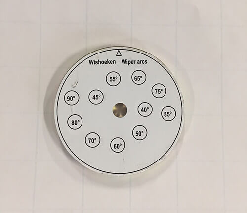ARC DISK FOR WIPER WITH STICKER