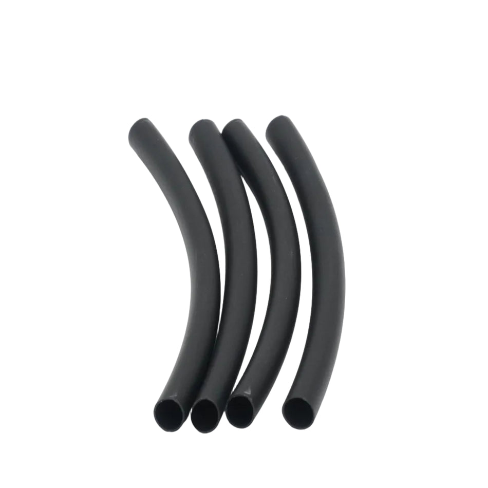 HD Heat Shrink Tubing w/ Adhesive, Black, 6" L, 4 Pack, 3:1, 12 18 AWG