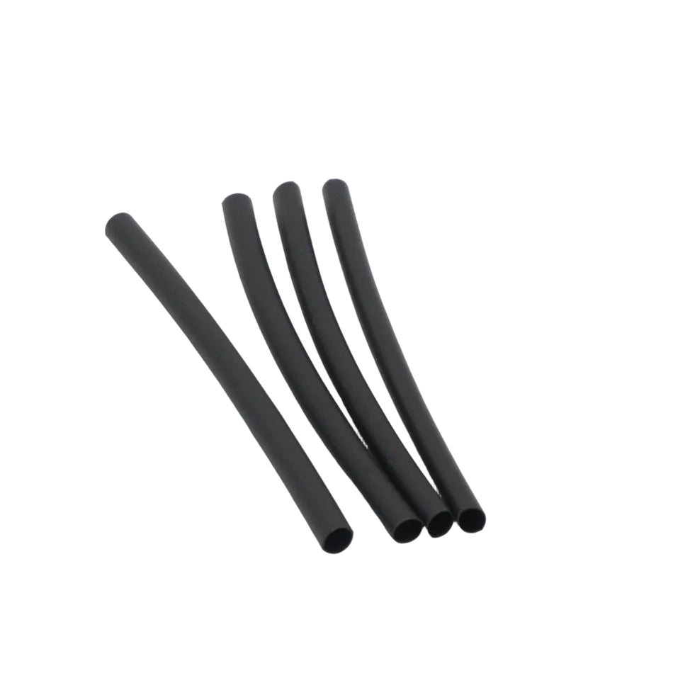 HD Heat Shrink Tubing w/ Adhesive, Black, 6" L, 4 Pack, 3:1, 18 10 AWG