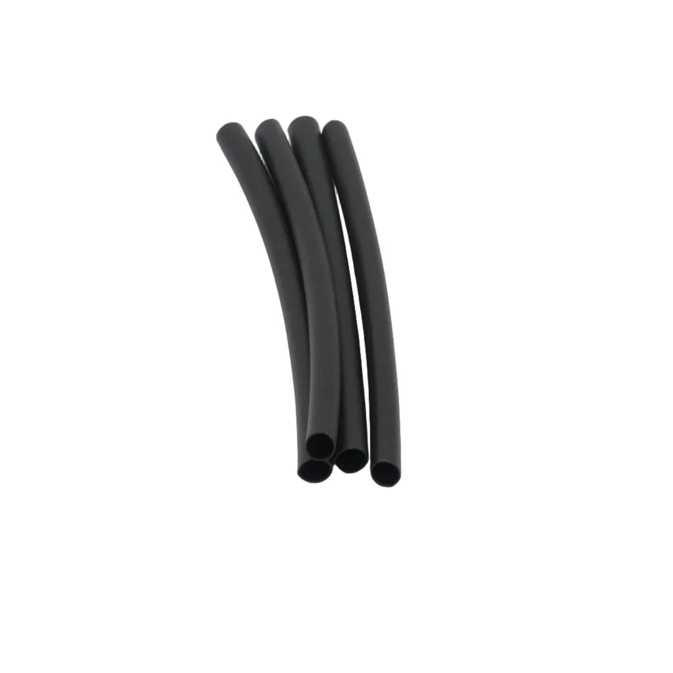 HD Heat Shrink Tubing w/ Adhesive, Black, 6" L, 4 Pack, 3:1, 18 10 AWG