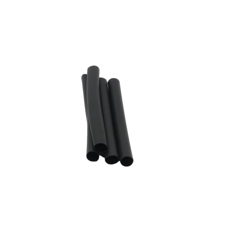 HD Heat Shrink Tubing w/ Adhesive, Black, 6" L, 4 Pack, 3:1, 6 AWG