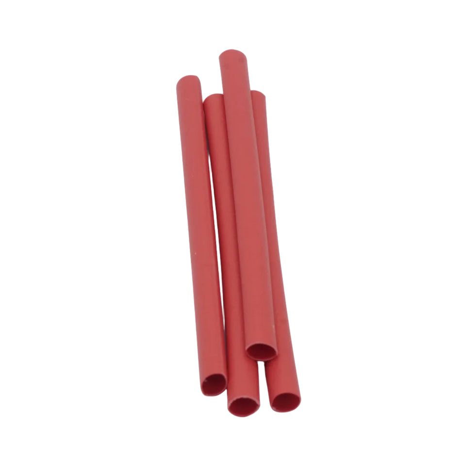 HD Heat Shrink Tubing w/ Adhesive, Red, 6" L, 4 Pack, 3:1, 18 10 AWG