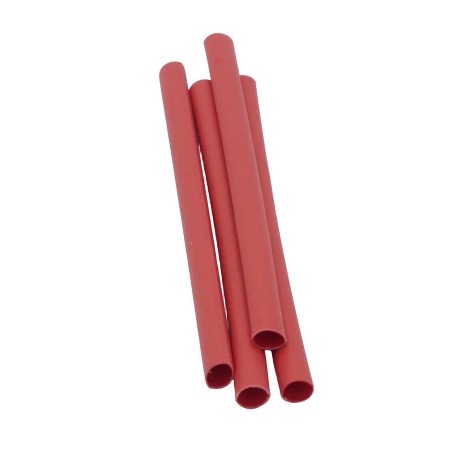 HD Heat Shrink Tubing w/ Adhesive, Red, 6" L, 4 Pack, 3:1, 18 10 AWG