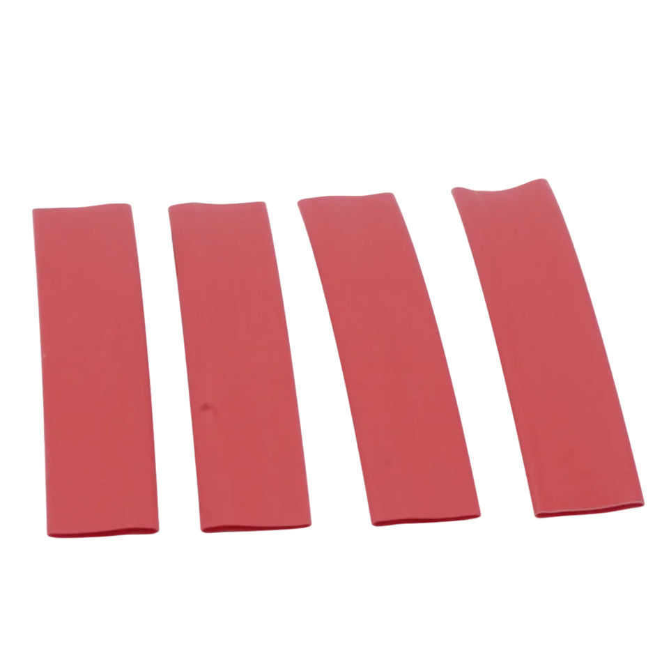HD Heat Shrink Tubing w/ Adhesive, Red, 6" L, 4 Pack, 3:1, 4/0 AWG