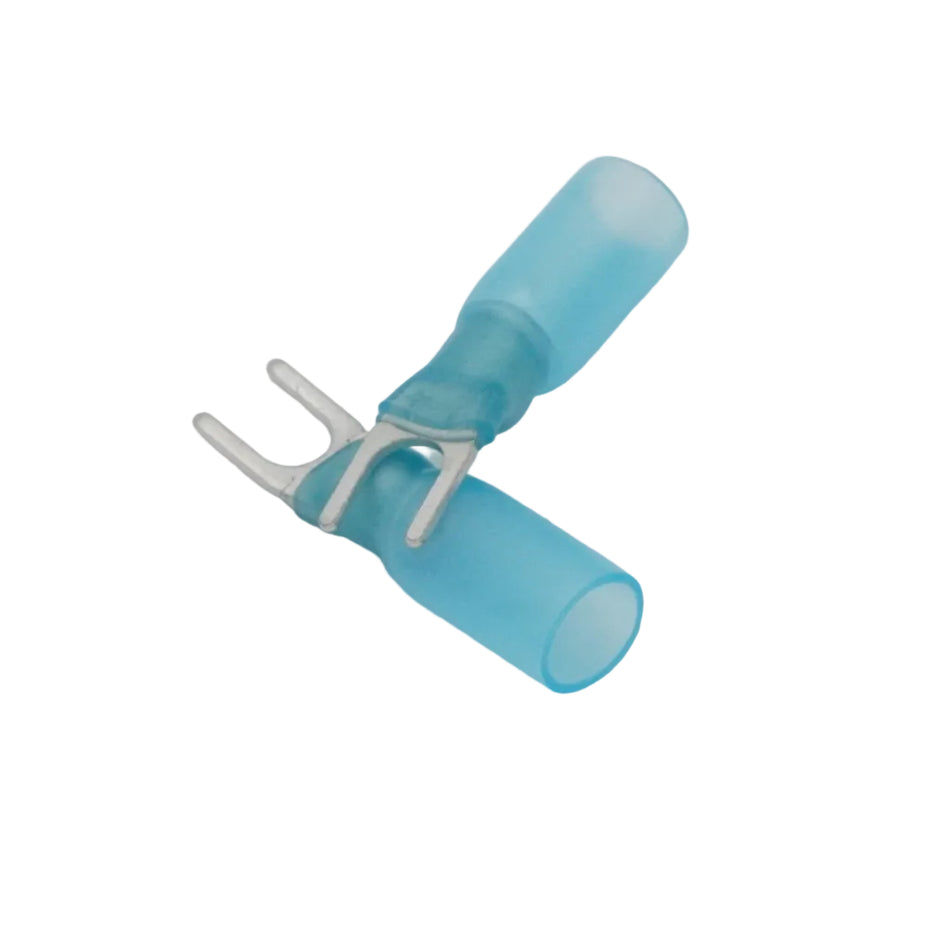 HDPE Heat Shrink Fork Terminal #4 16 14 AWG 30 Pack