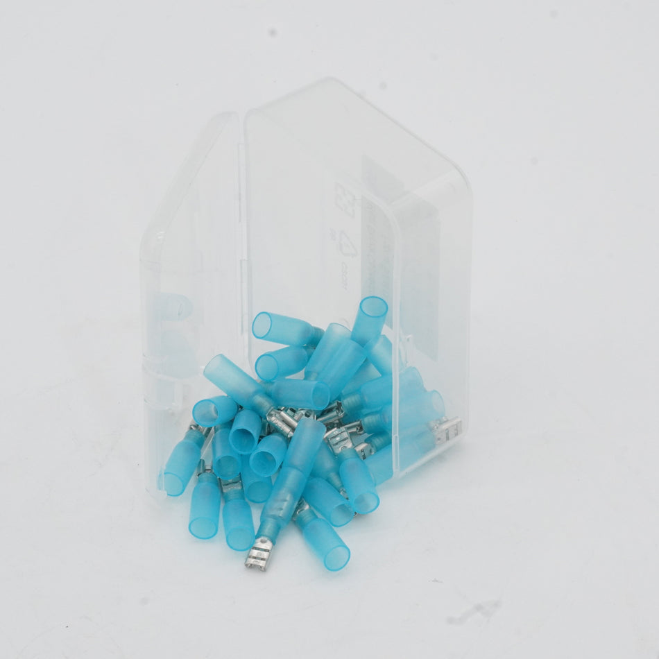 HDPE Heat Shrink 3/16" Push On Terminal 16 14 AWG 30 Pack