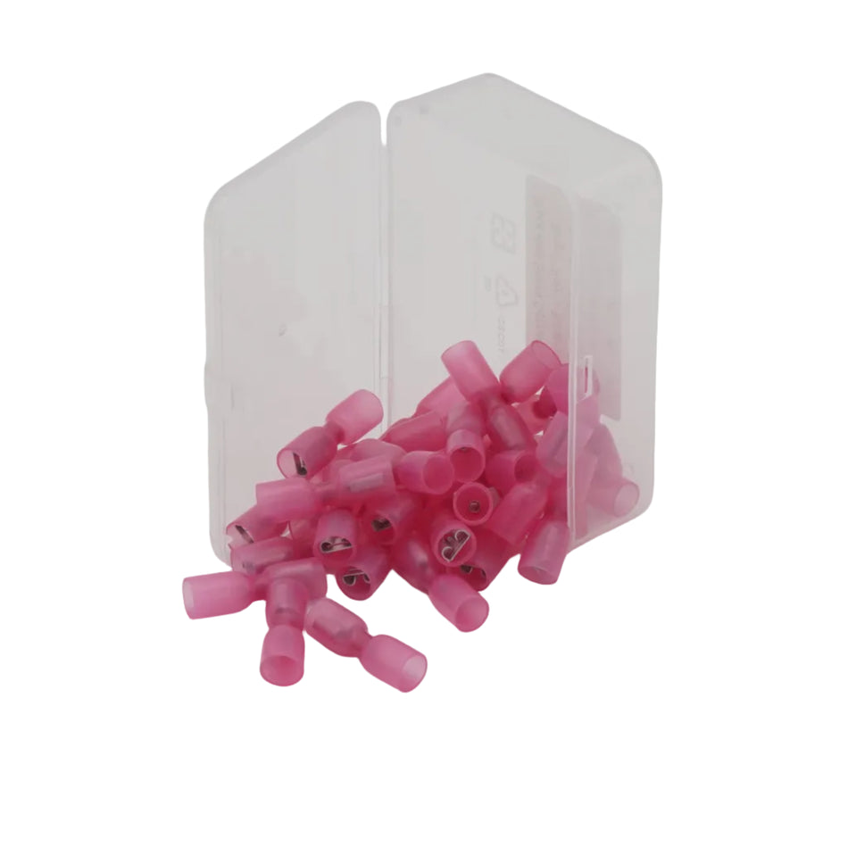HDPE Shrink Tubing with Nylon insulated Tab/Push On Terminal 22 18 AWG 30 Pack
