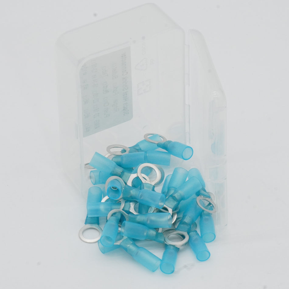 HDPE Heat Shrink Ring Terminal #8 16 14 AWG 30 Pack
