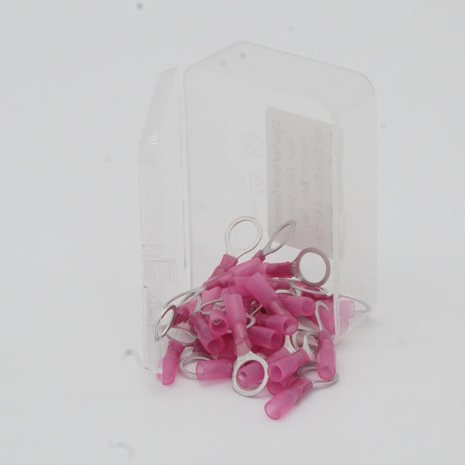 HDPE Heat Shrink Ring Terminal #10 22 16 AWG 30 Pack