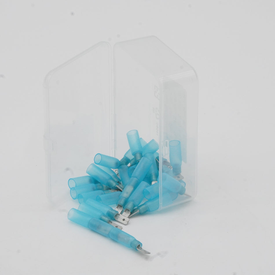 HDPE Heat Shrink Tab Terminal 14 16 AWG 30 Pack