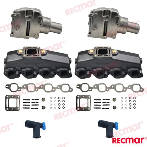 EXHAUST KIT MCM 1981+ GM454 /330/340/370 MARV8 7K