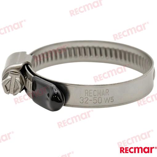 316 STAINLESS ABA STYLE HOSE CLAMP 32 - 50MM 1-1/4" - 2" REC38306-316