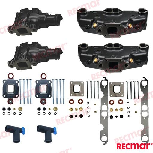 EXHAUST KIT MCM 2002+ GM305/350/377 V8 D MARV8 3K