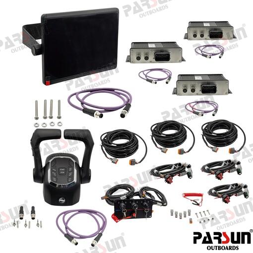 TRIPLE ENGINE CONTROL DISPLAY SYSTEM COM