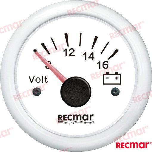 VOLTMETER_8-16V_WHITE