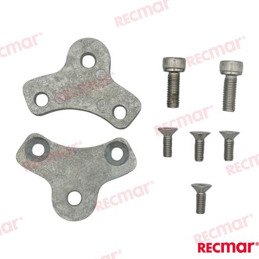 YANMAR MARINE SAIL DRIVE SPLIT PLATES OEM ZINC ANODE 196440-02690