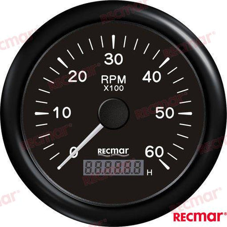 TACHOMETER_1.0/10.0_-_0/6000_RPM_BLACK