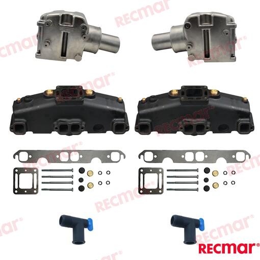 EXHAUST KIT MCM1983 2002 GM305/350/377 V MARV8 1K