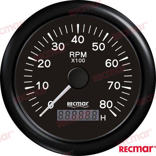 TACHOMETER_1.0/10.0_-_0/8000_RPM_BLACK