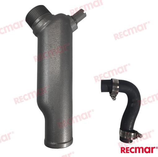 YANMAR 2QM 2QM20 3QM EXHAUST ELBOW AND HOSE 724770-13200