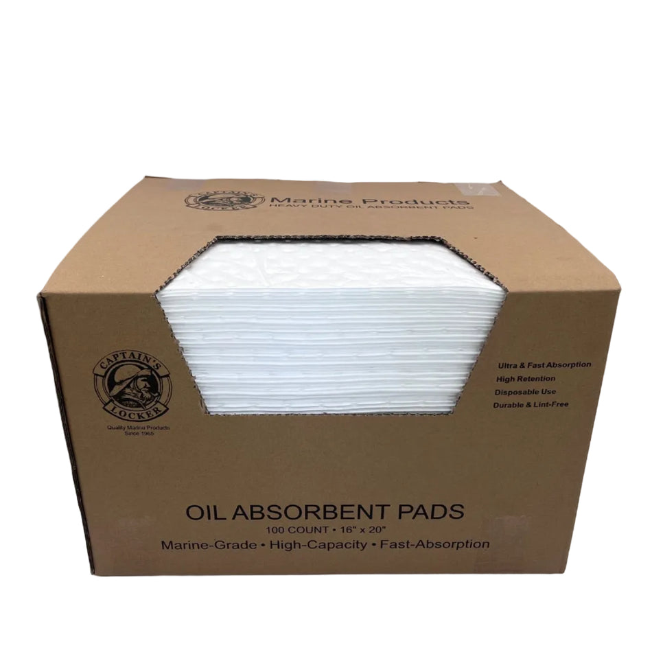 OIL ABSORBANT PADS 15"x20" 100pcs