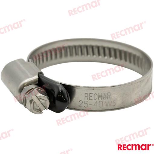 316 STAINLESS ABA STYLE HOSE CLAMP 25 - 40MM 1" - 1-19/32" REC38305-316