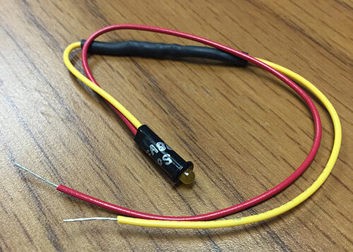 AMBER LED INDICATOR LIGHT, 24V