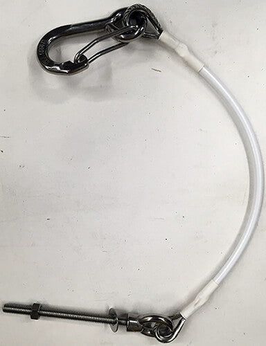 ANCHOR LANYARD WITH SS EYE BOLT AND  SS SPRING