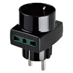 ADAPTER: GERMAN/FRENCH PLUG TO ITALIAN STANDARD
