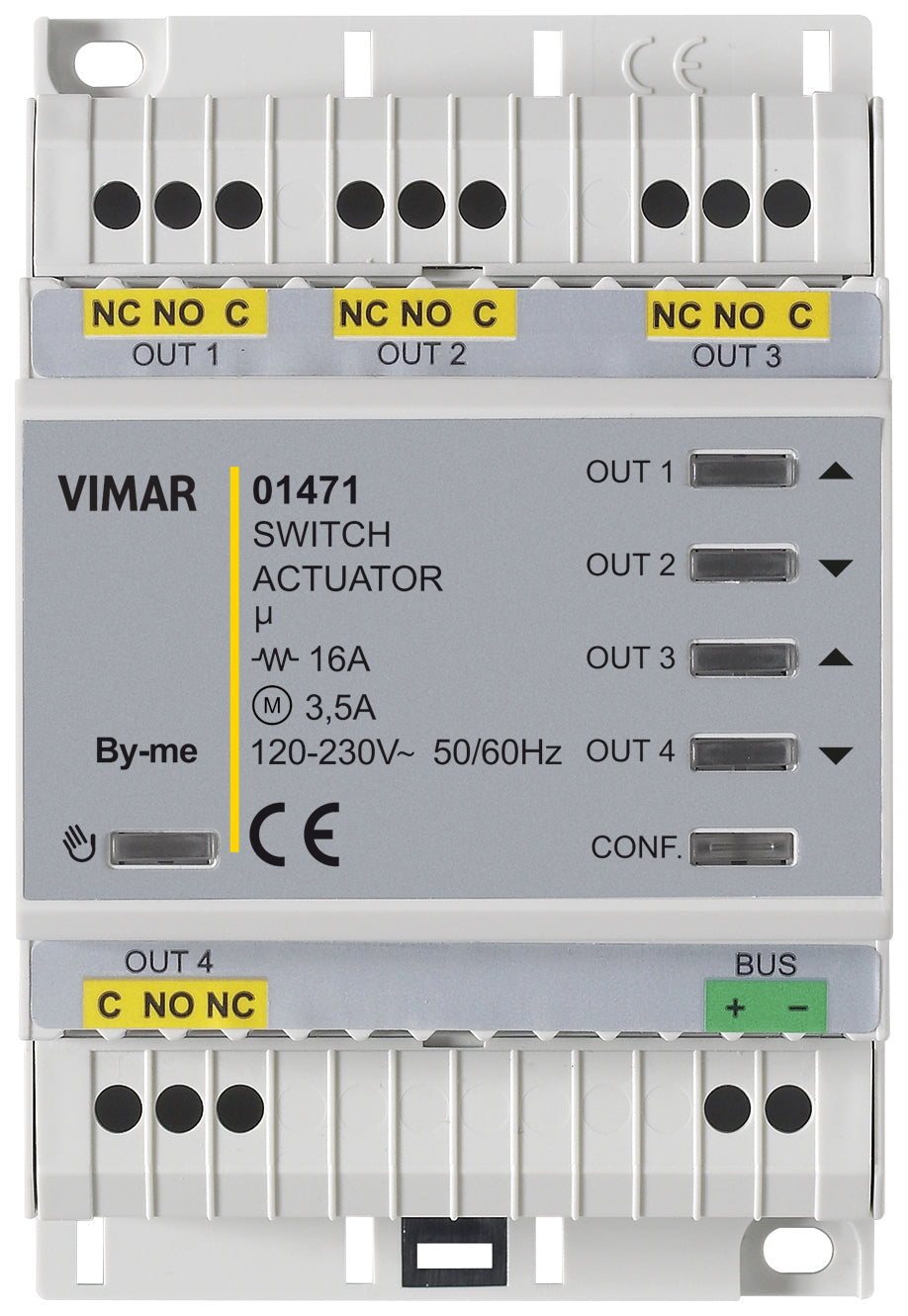 ACTUATOR: W/4-PROGRAMMABLE 16A 120-230V