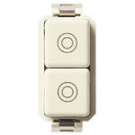 8000 SERIES, 2 PUSH BUTTONS, 1P+1P, NORMALLY OPEN